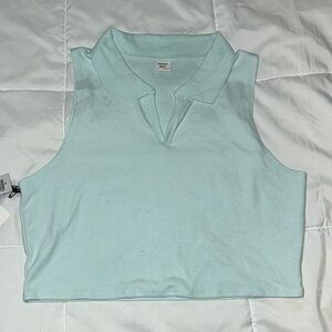 Aritzia Sunday Best Knox Tank in Frosted Aquamarine